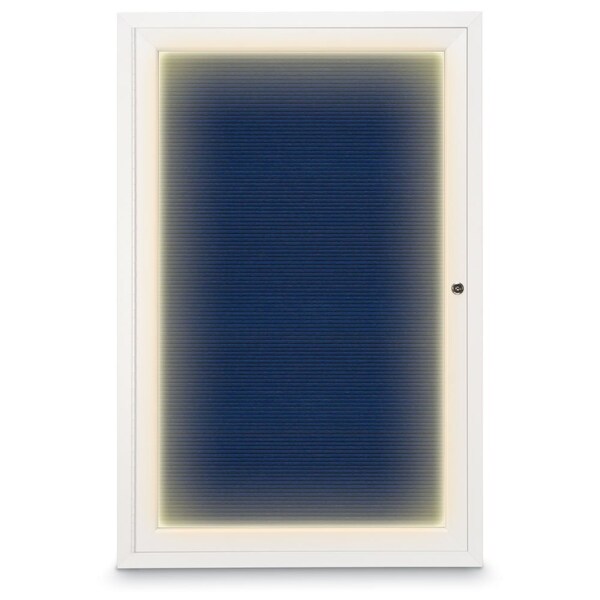 Hinge-less Radius Corkboard, 11"x13-1/2", Satin Alum Frame/Medium Grey